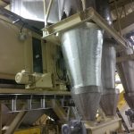 New stainless steel high-efficiency pellet cyclones were installed