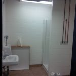 New change room washroom