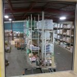 Warehouse racking was installed