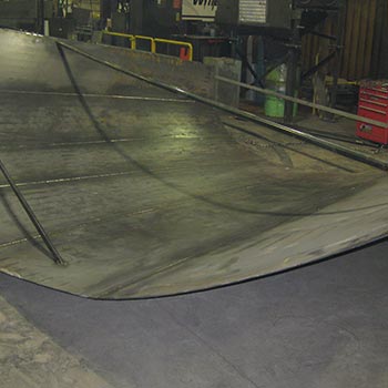 Concrete silo hopper fabrication